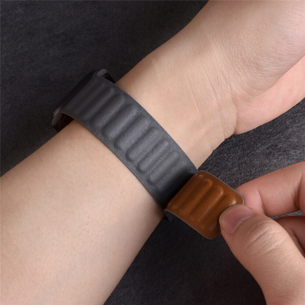 Apple Watch Leather Link Band, Kerrin Magnetic Closure Strap