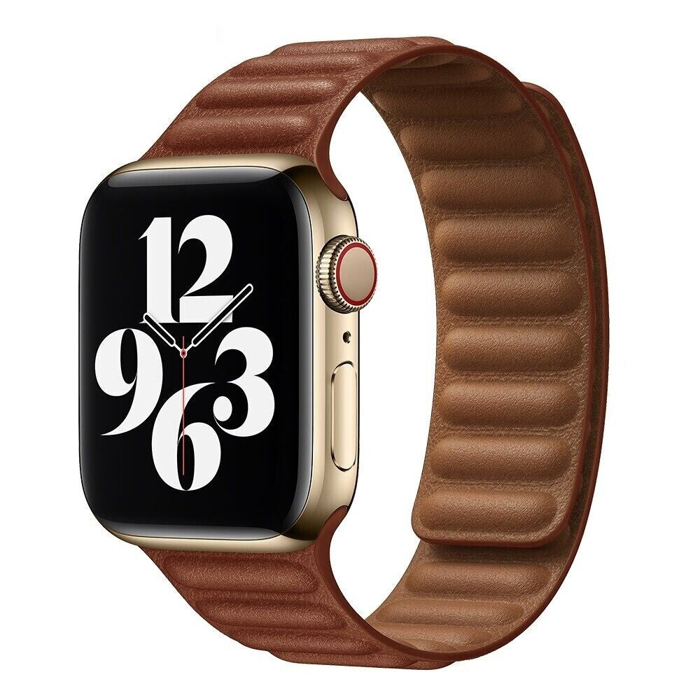 Apple Watch Leather Link Band, Kerrin Magnetic Closure Strap