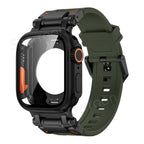 Rovelo Metal Ultra-Style-fodral och fluoroarmbandsset, Apple Watch Series 4-9 & SE