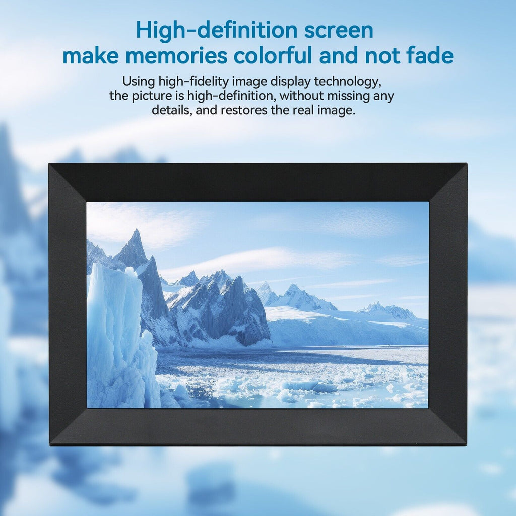 10.1-Inch WiFi Photo Frame With 1080p Touch Display For Families | Fioriscas