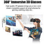 VR-glasögon för smartphone med 360-gradersvy och Bluetooth-fjärrkontroll för gamers | Fioriscas