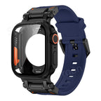 Rovelo Metal Ultra-Style-fodral och fluoroarmbandsset, Apple Watch Series 4-9 & SE