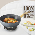 12-Piece Granite Nonstick Cookware Set for Everyday Cooking