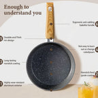 12-Piece Granite Nonstick Cookware Set for Everyday Cooking