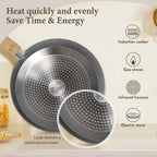 12-Piece Granite Nonstick Cookware Set for Everyday Cooking