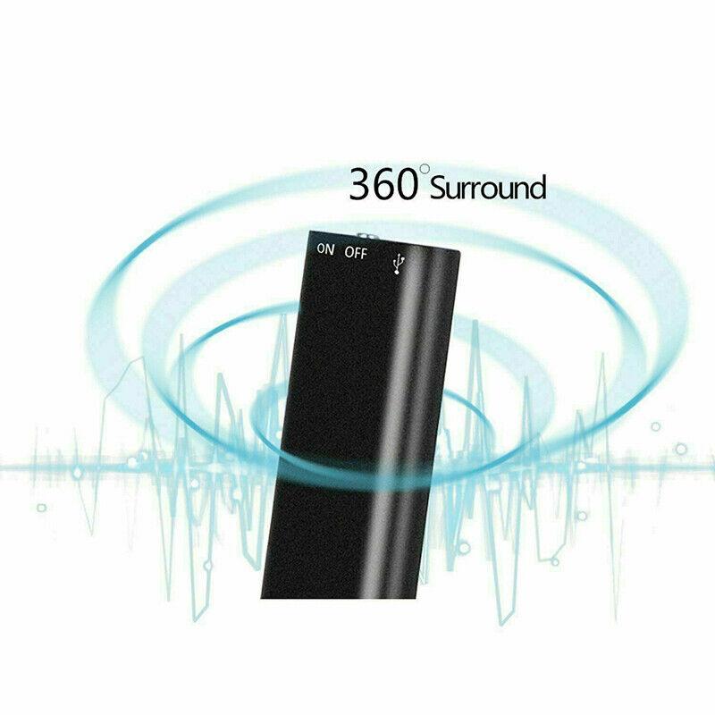 8 GB USB-lydoptager til møder, memoer og afspilning på farten