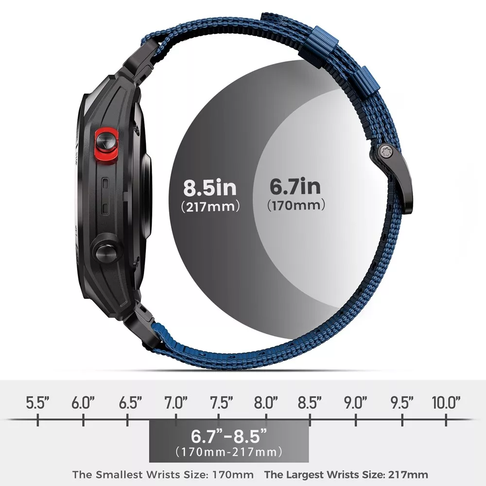 Rivaro pleciony nylonowy pasek taktyczny do serii Garmin Fenix 5-8