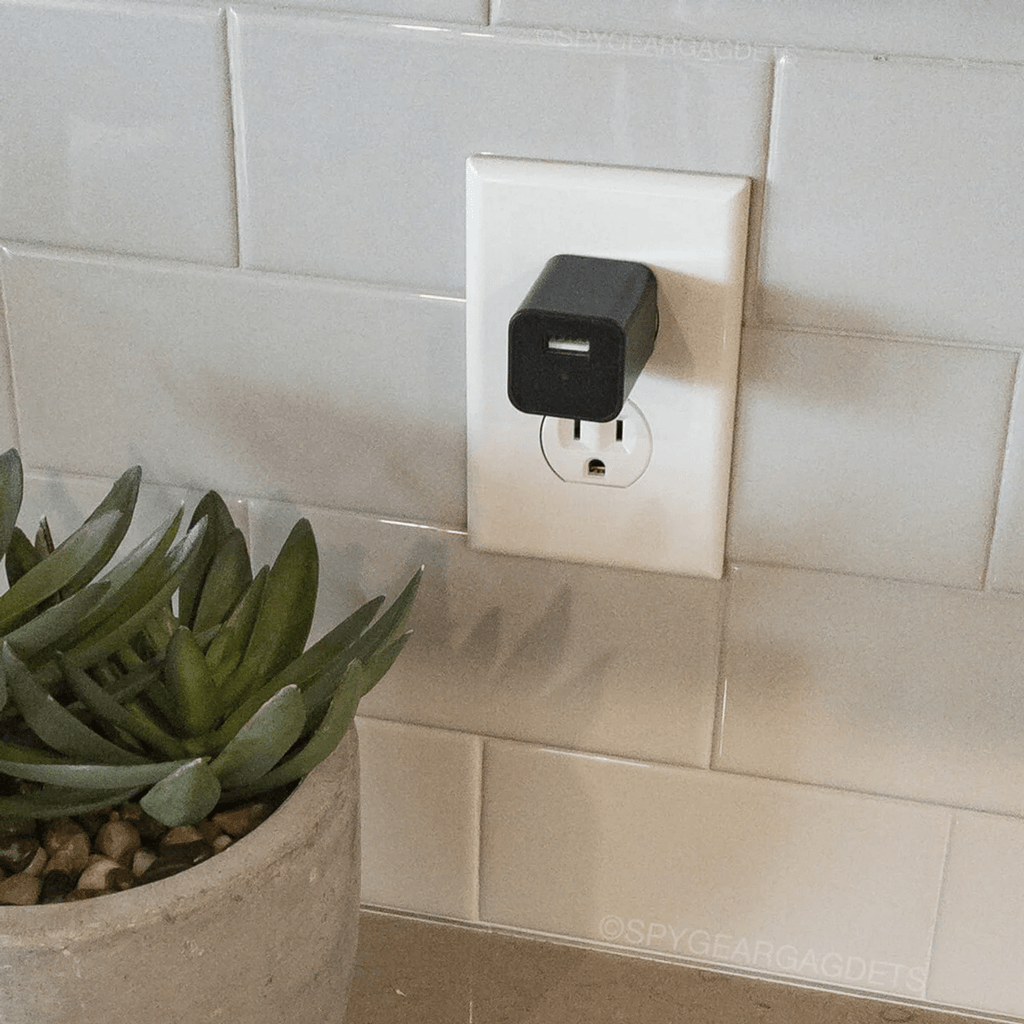 Ukryta kamera w ładowarce USB do ściany Averra 1080P, nagrywanie Wi-Fi aktywowane ruchem