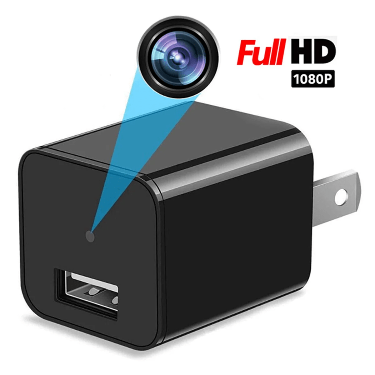 Ukryta kamera w ładowarce USB do ściany Averra 1080P, nagrywanie Wi-Fi aktywowane ruchem
