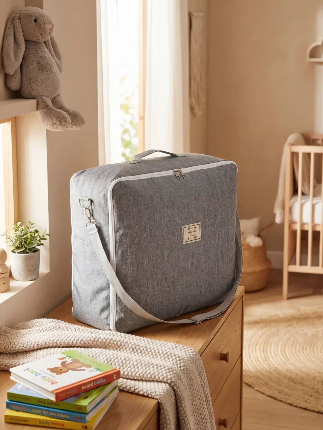 Nid portable en coton pour bébé avec housse lavable | Fioriscas