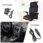 LumaRelief Elite Heated Massage Cushion With Eight Vibration Motors