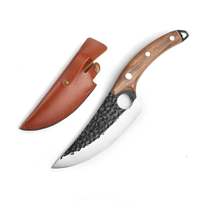 Hand-Forged Boning Knife for Chefs, 6-Inch Serbian Carbon Steel