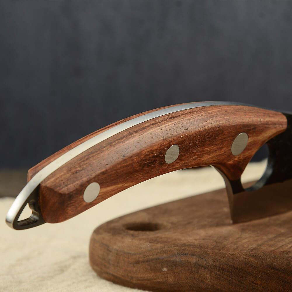 Hand-Forged Boning Knife for Chefs, 6-Inch Serbian Carbon Steel