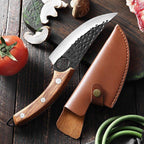 Hand-Forged Boning Knife for Chefs, 6-Inch Serbian Carbon Steel