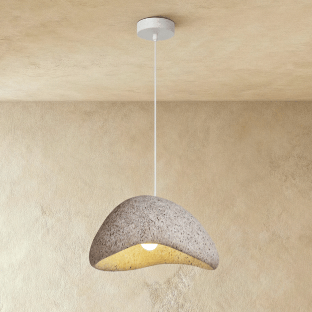 Cloudveil Sand Pendant Light Inspired By Wabi Sabi Minimalism