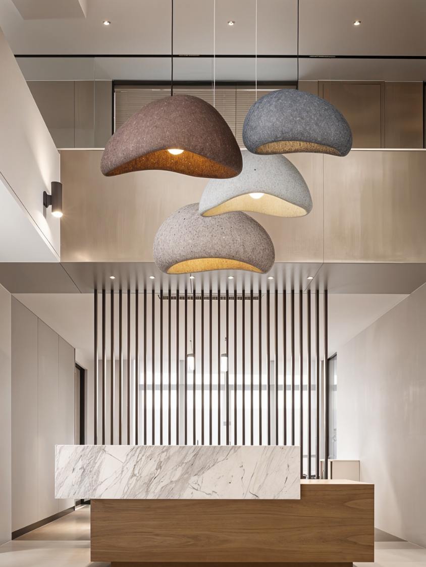Cloudveil Sand Pendant Light Inspired By Wabi Sabi Minimalism
