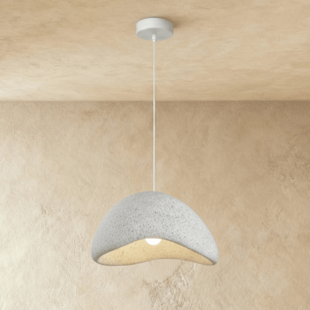 Cloudveil Sand Pendant Light Inspired By Wabi Sabi Minimalism