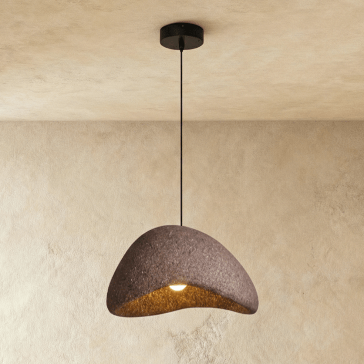 Cloudveil Sand Pendant Light Inspired By Wabi Sabi Minimalism