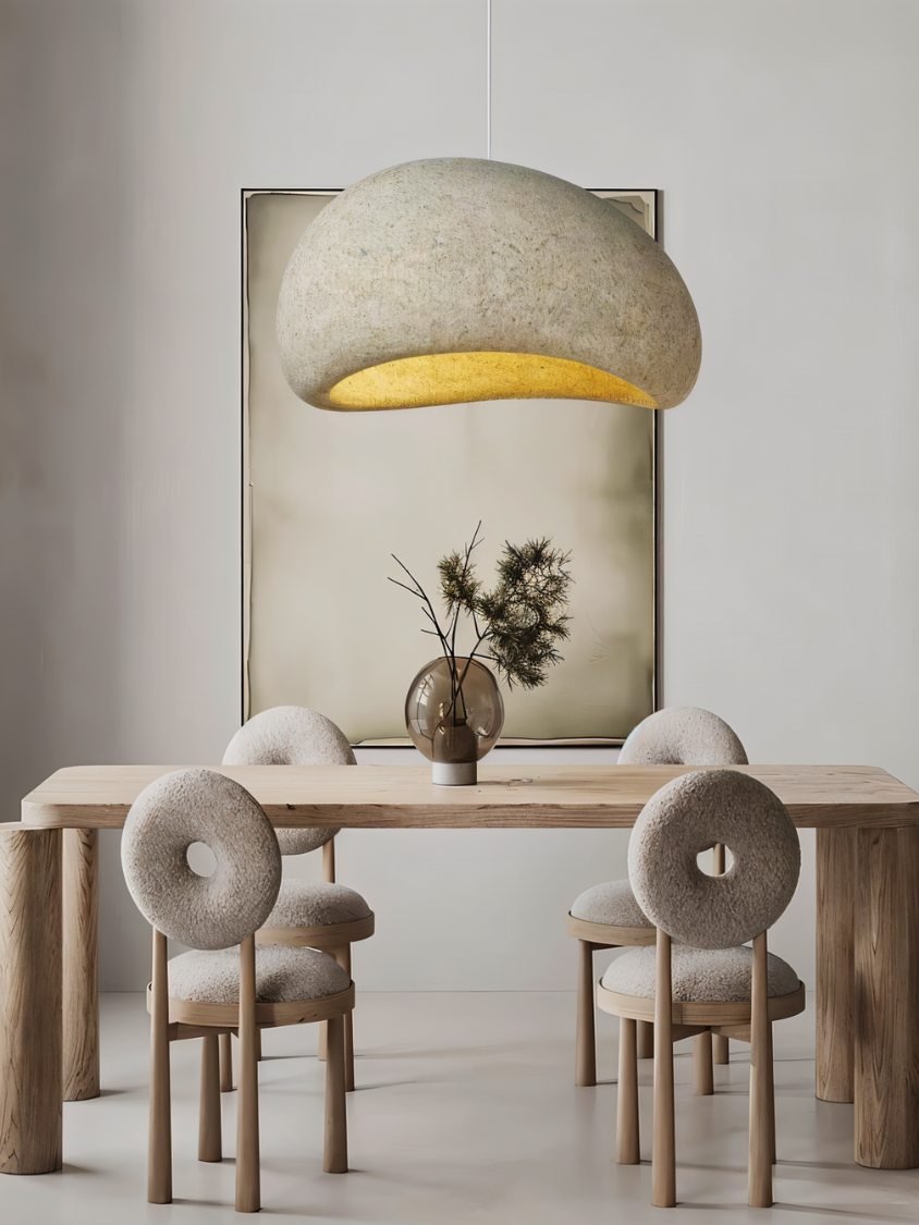 Cloudveil Sand Pendant Light Inspired By Wabi Sabi Minimalism