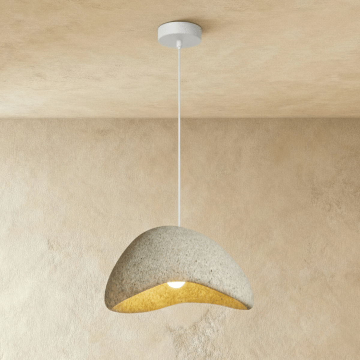 Cloudveil Sand Pendant Light Inspired By Wabi Sabi Minimalism