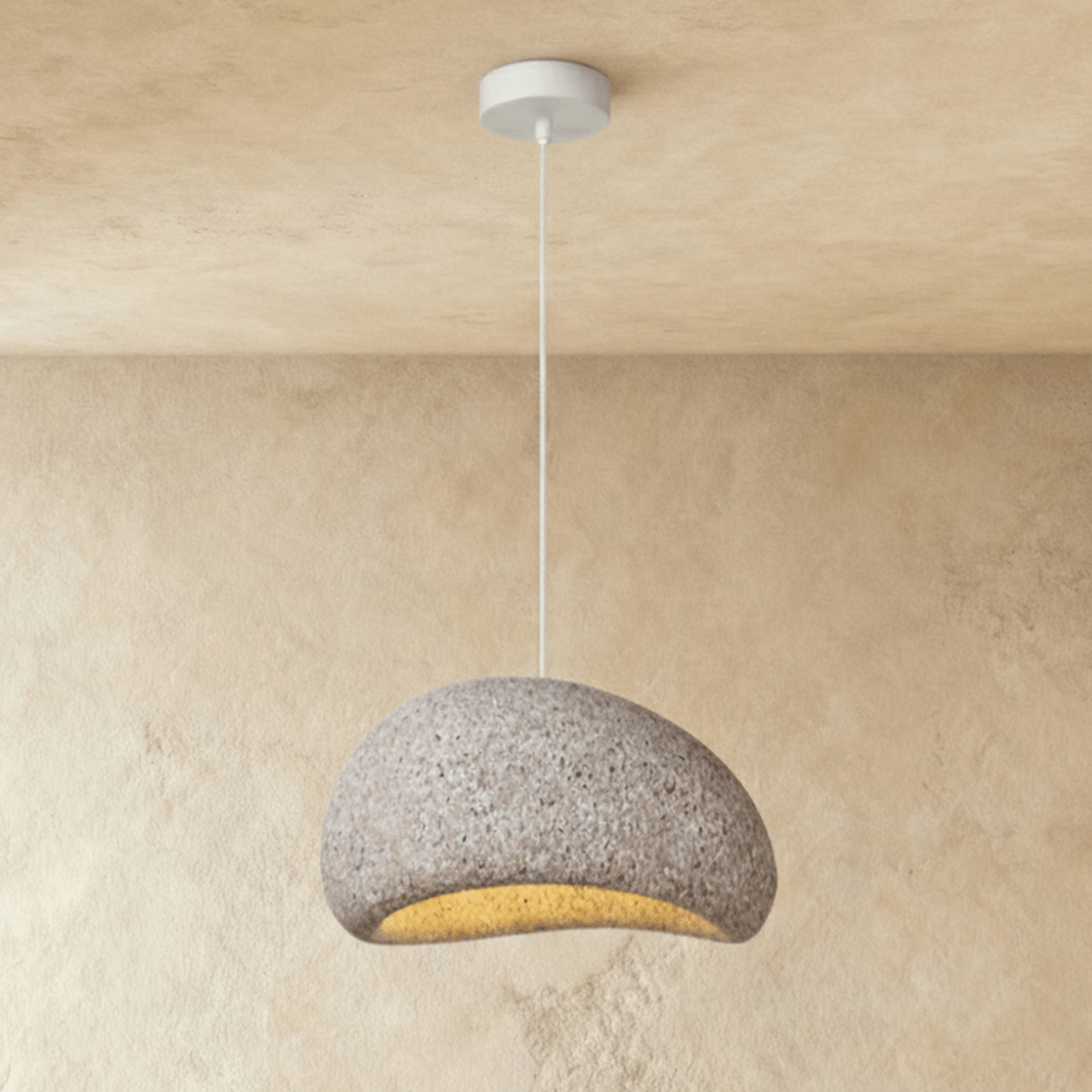 Cloudveil Sand Pendant Light Inspired By Wabi Sabi Minimalism