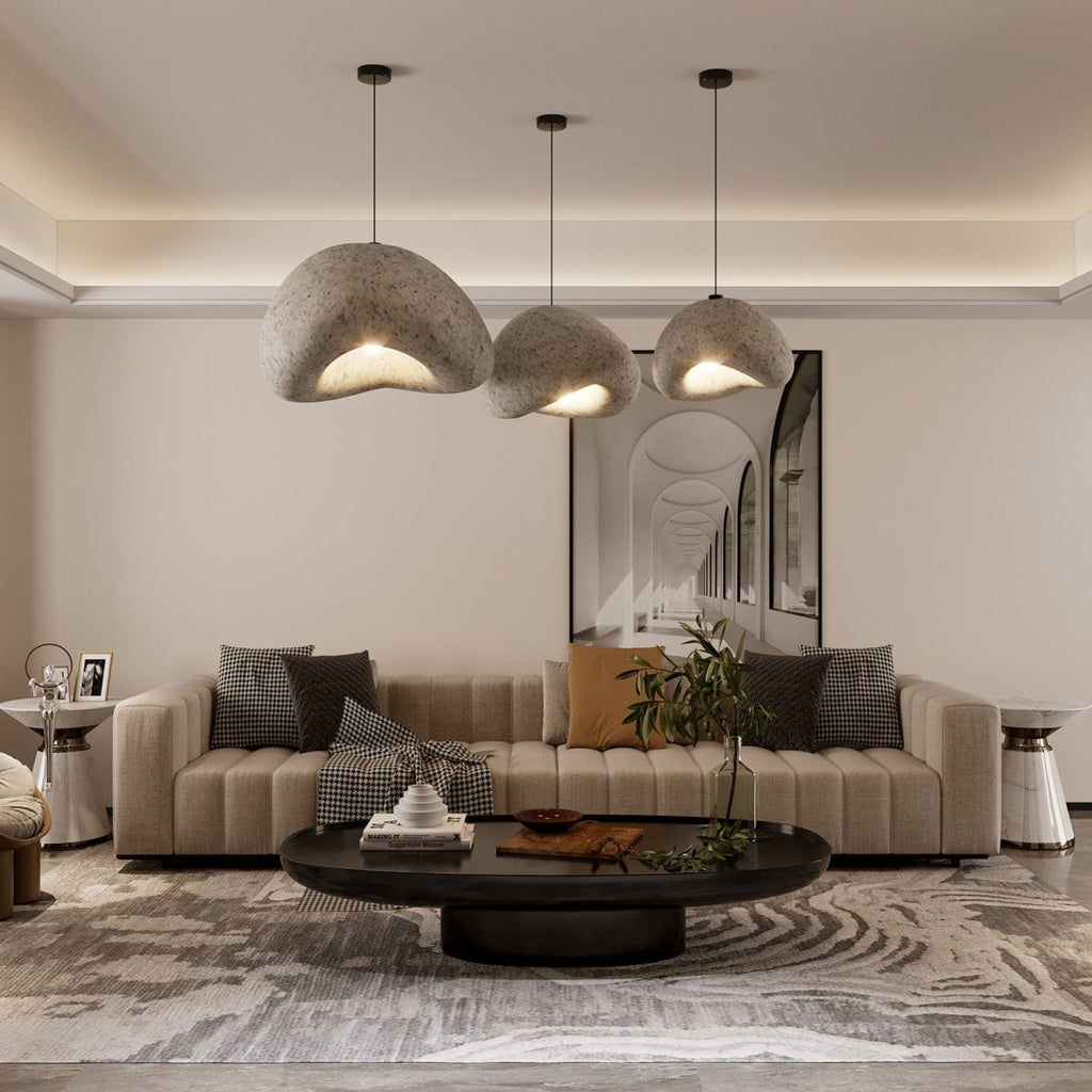 Cloudveil Sand Pendant Light Inspired By Wabi Sabi Minimalism