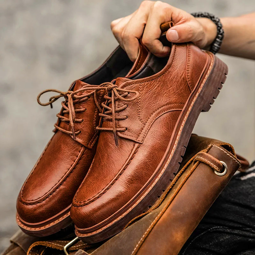 Heritage Leather Brogues For Men, Brown Or Black, EU 35-47