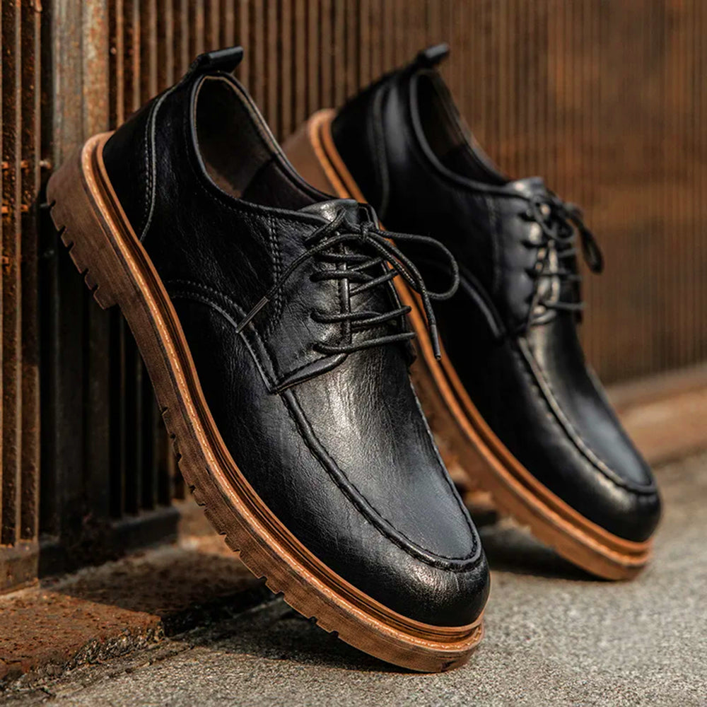 Heritage Leather Brogues For Men, Brown Or Black, EU 35-47
