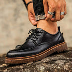 Heritage Leather Brogues For Men, Brown Or Black, EU 35-47