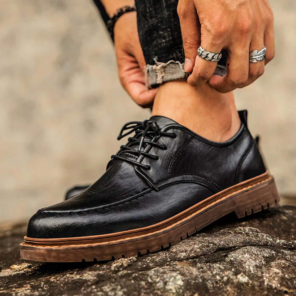 Heritage Leather Brogues For Men, Brown Or Black, EU 35-47