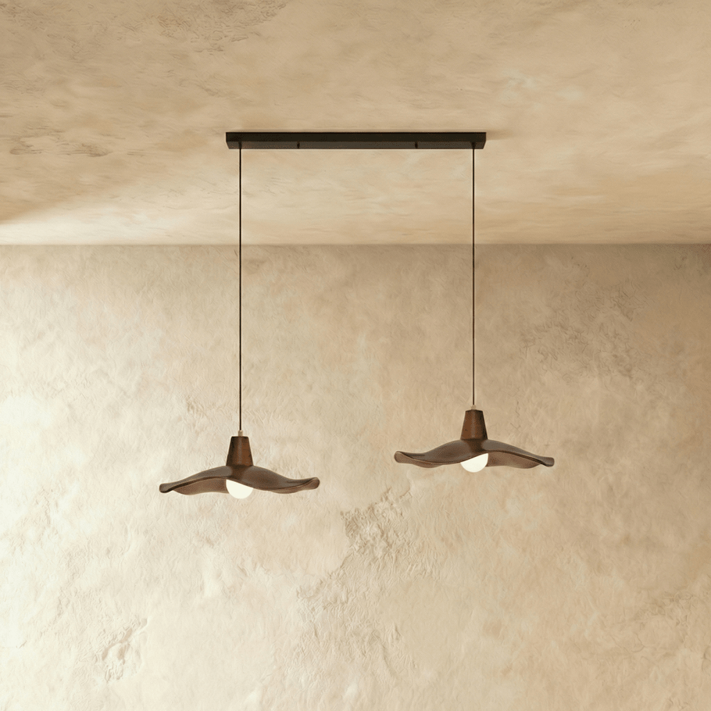 LumaWabi nordisk Wabi Sabi pendellampa för moderna interiörer med polerad finish