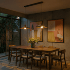 LumaWabi nordisk Wabi Sabi pendellampa för moderna interiörer med polerad finish