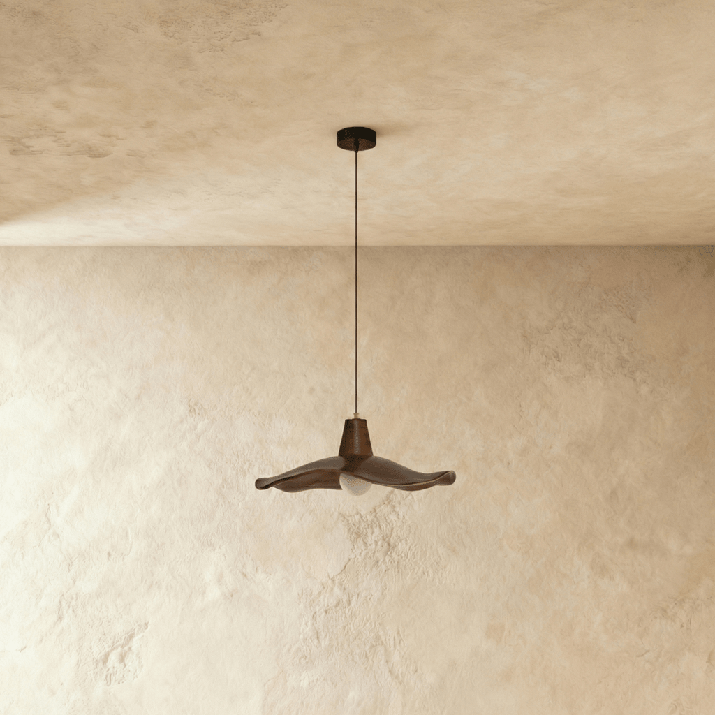 LumaWabi nordisk Wabi Sabi pendellampa för moderna interiörer med polerad finish