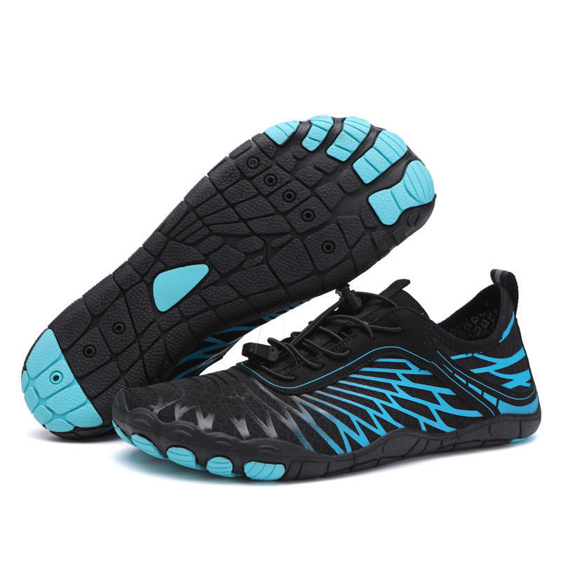Barfußschuhe mit Kupferdetails und einer dünnen, flexiblen Sohle