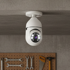 Cámara de seguridad inteligente con vigilancia de 360° y visión nocturna - Fioriscas