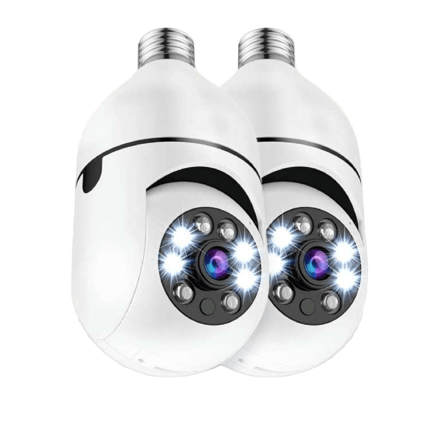 Cámara de seguridad inteligente con vigilancia de 360° y visión nocturna - Fioriscas