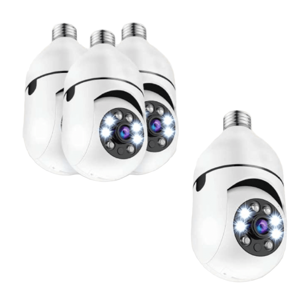 Cámara de seguridad inteligente con vigilancia de 360° y visión nocturna - Fioriscas