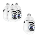 Cámara de seguridad inteligente con vigilancia de 360° y visión nocturna - Fioriscas