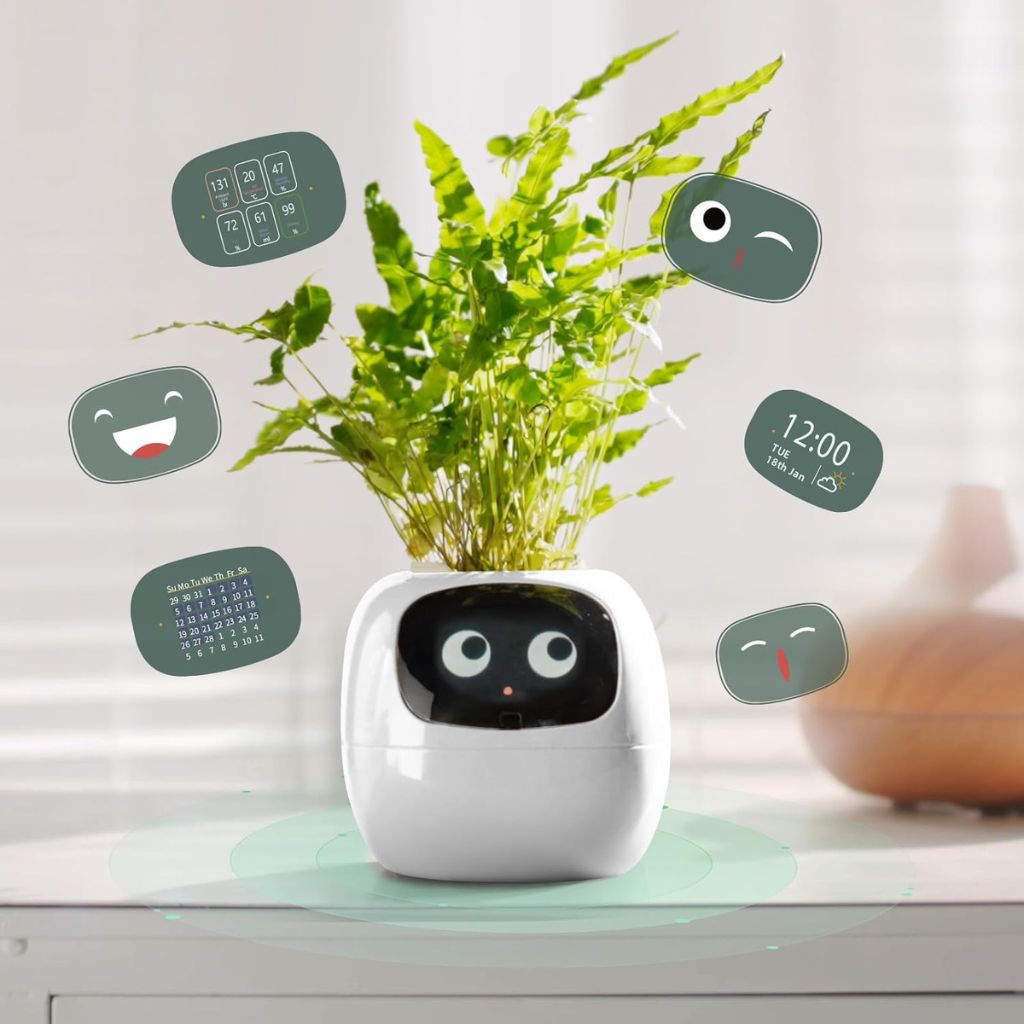 Alexa対応、ジェスチャーで作動するIvyスマート植木鉢コンパニオン | Fioriscas
