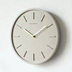 Horloge murale en ciment et métal Fjordline avec pendule décorative