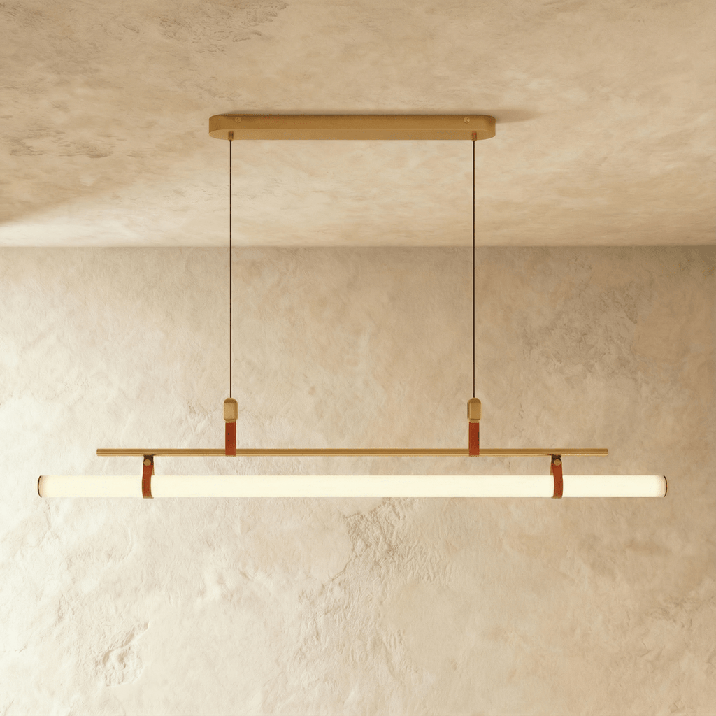 LumaTube Chandelier Pendant Light With Adjustable Height For Kitchens And Bars