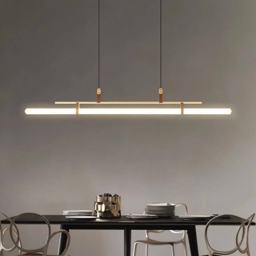 LumaTube Chandelier Pendant Light With Adjustable Height For Kitchens And Bars
