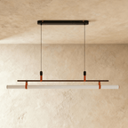 LumaTube Chandelier Pendant Light With Adjustable Height For Kitchens And Bars
