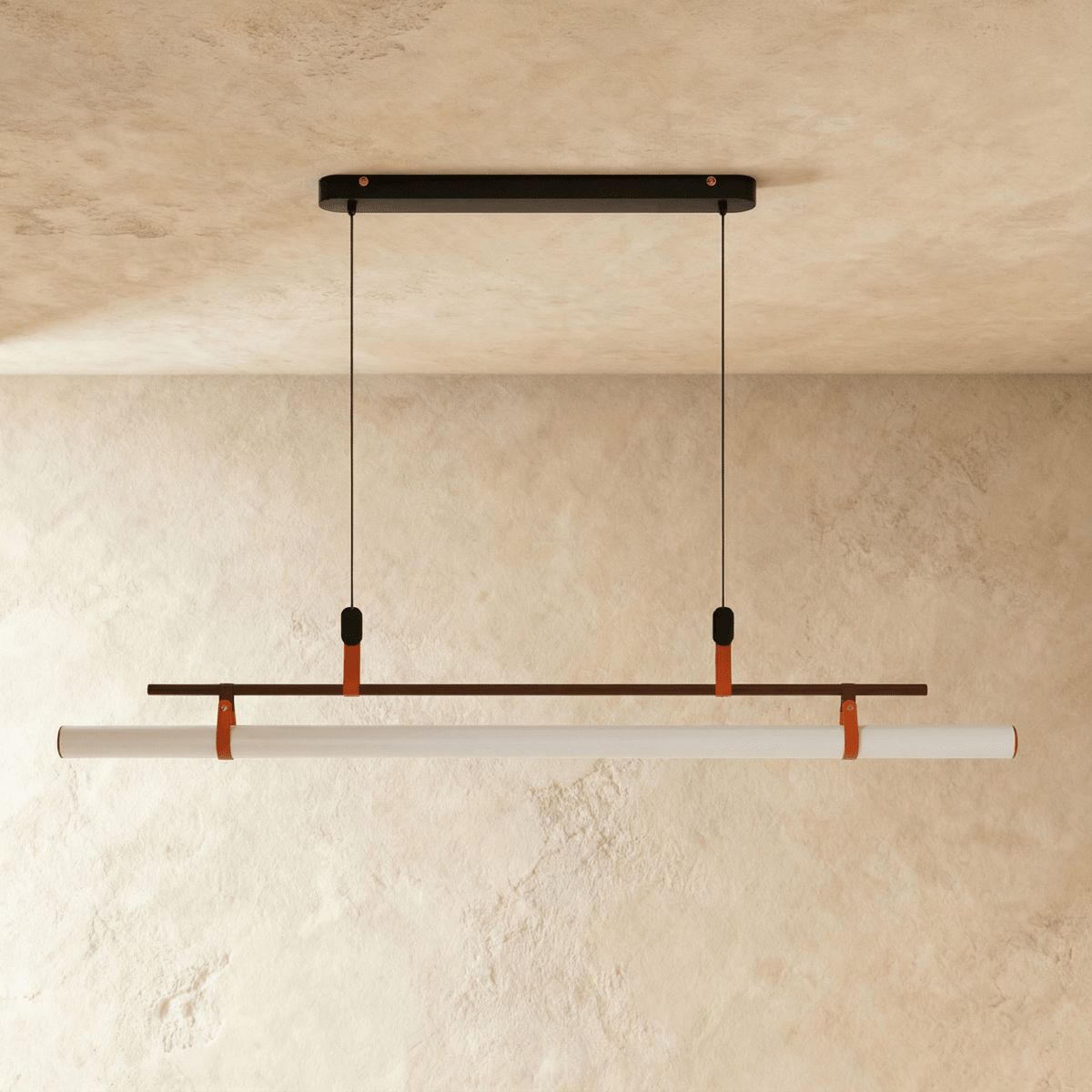 LumaTube Chandelier Pendant Light With Adjustable Height For Kitchens And Bars