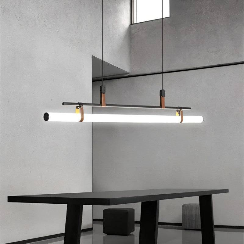 LumaTube Chandelier Pendant Light With Adjustable Height For Kitchens And Bars