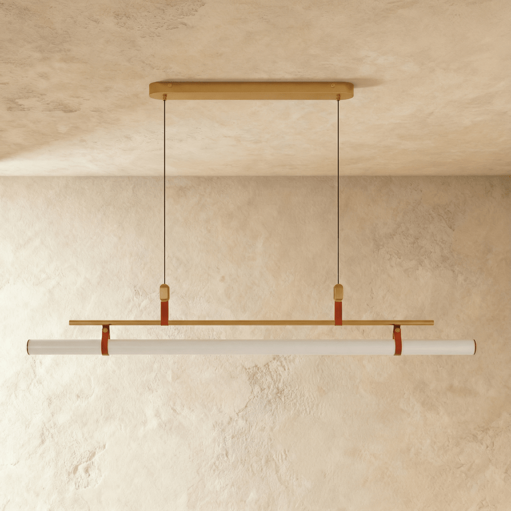 LumaTube Chandelier Pendant Light With Adjustable Height For Kitchens And Bars