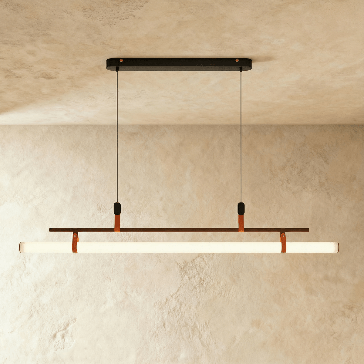 LumaTube Chandelier Pendant Light With Adjustable Height For Kitchens And Bars