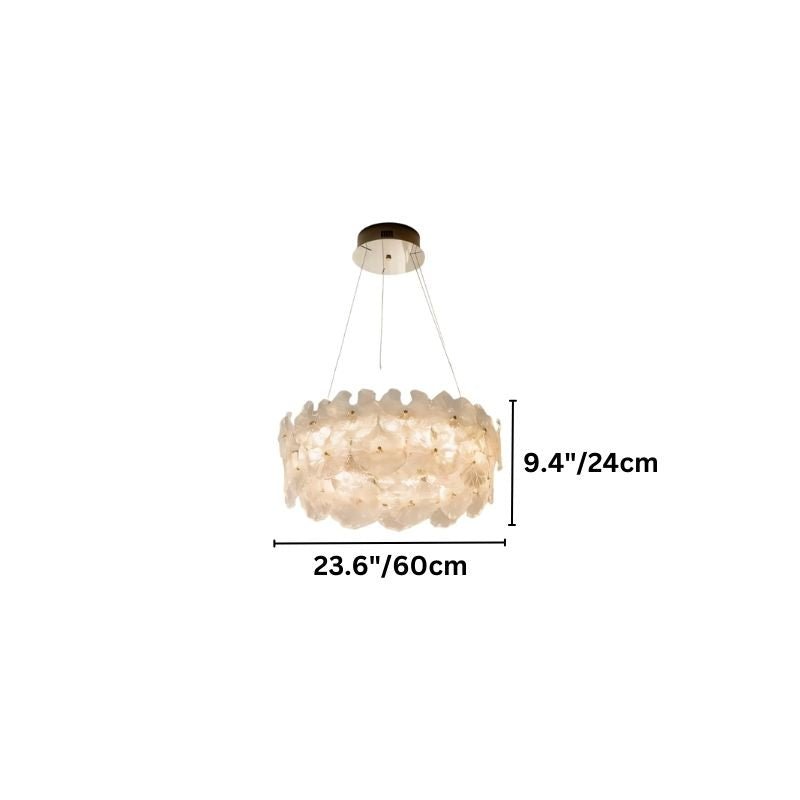 PetalRing üveg csillár függeszték modern hálószobákhoz