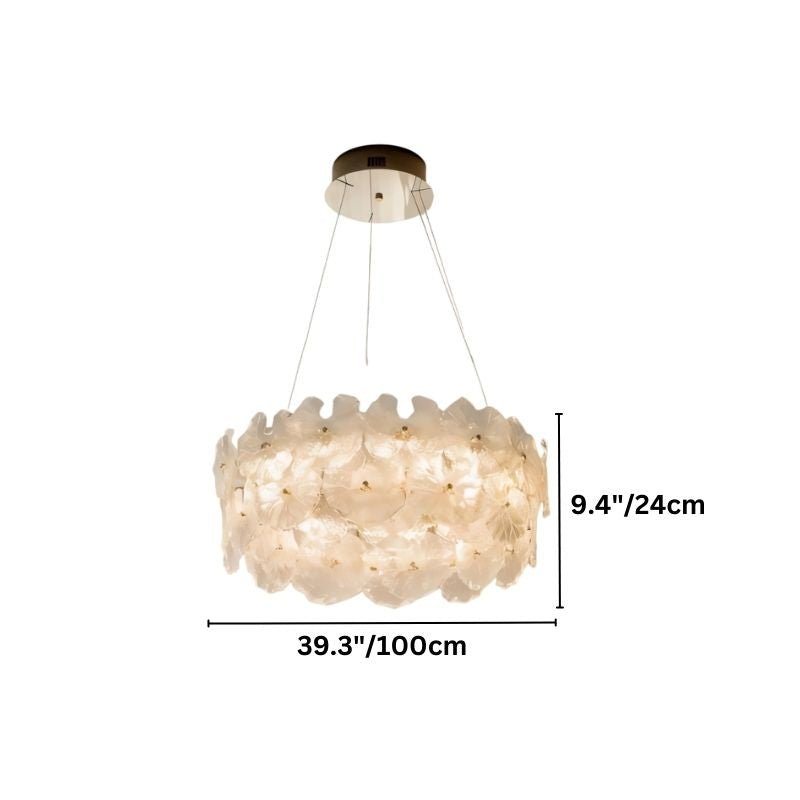 PetalRing üveg csillár függeszték modern hálószobákhoz