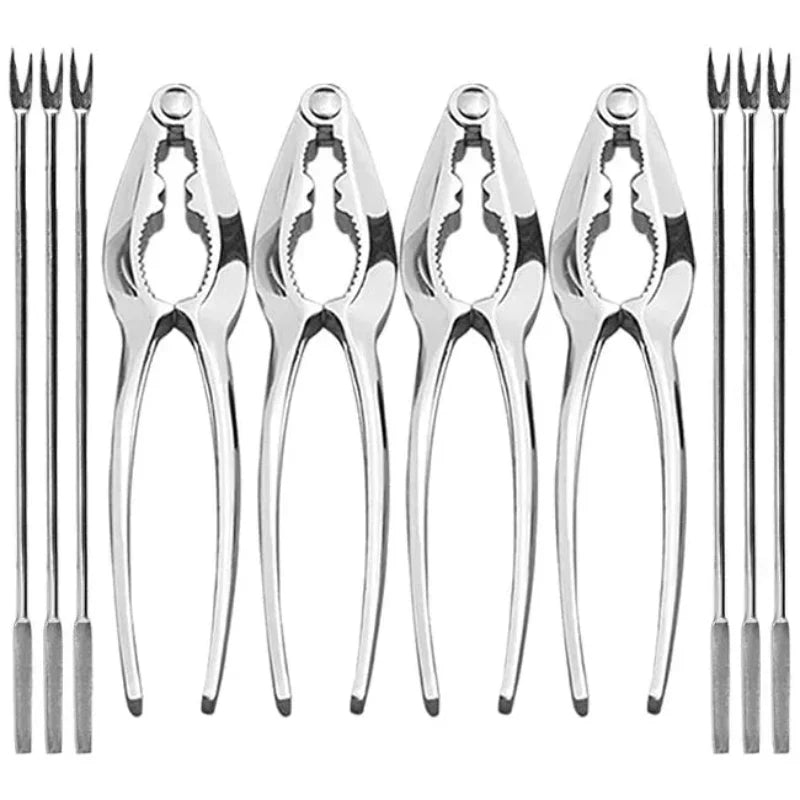 Stainless Steel Kitchen Tools Crackers Picks and Forks Seafood Tools